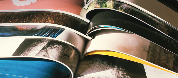 雑誌などの写真